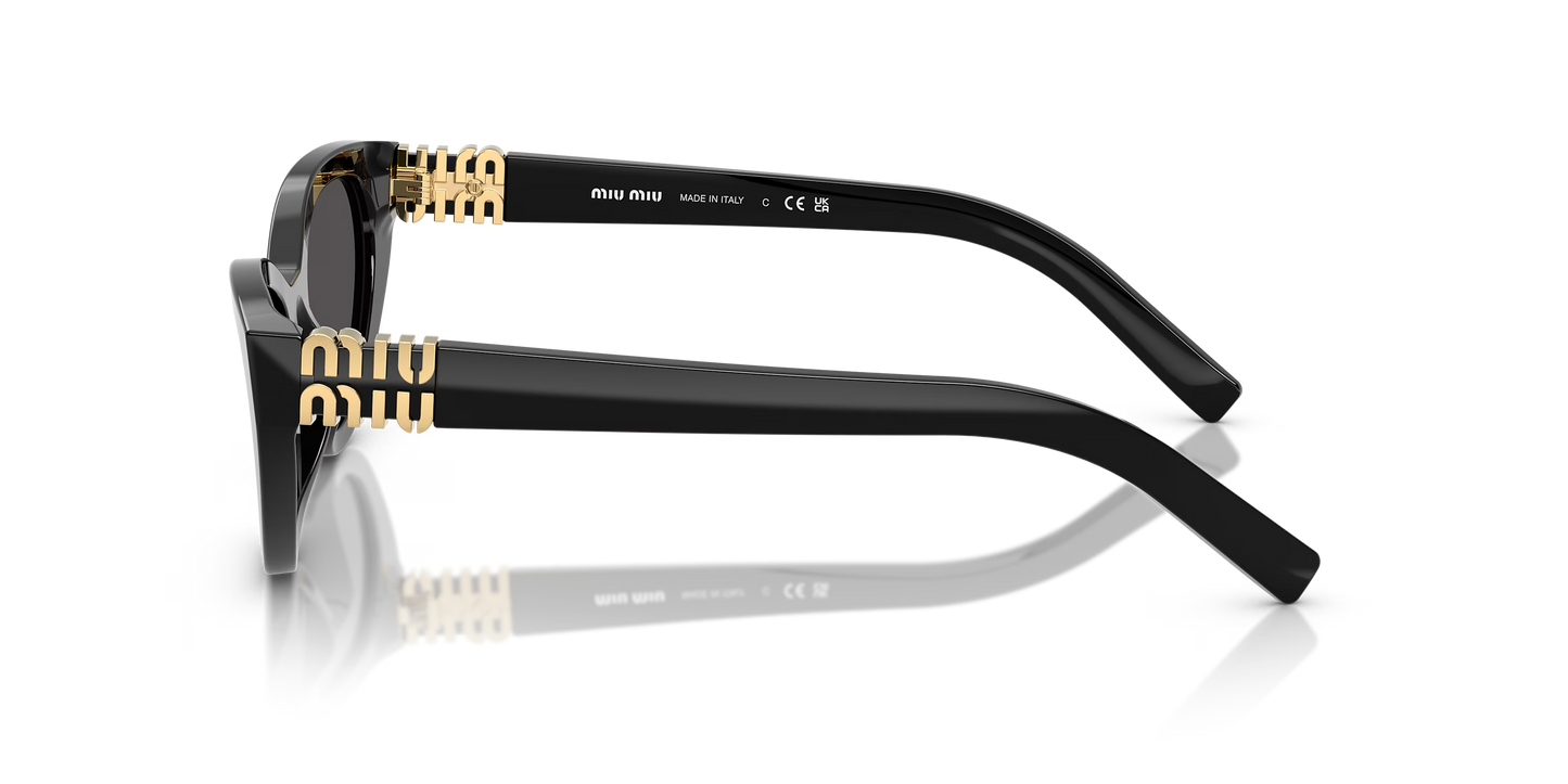 משקפי שמש מיו מיו שחור-אפור | MIU MIU MU A04S Black-Grey
