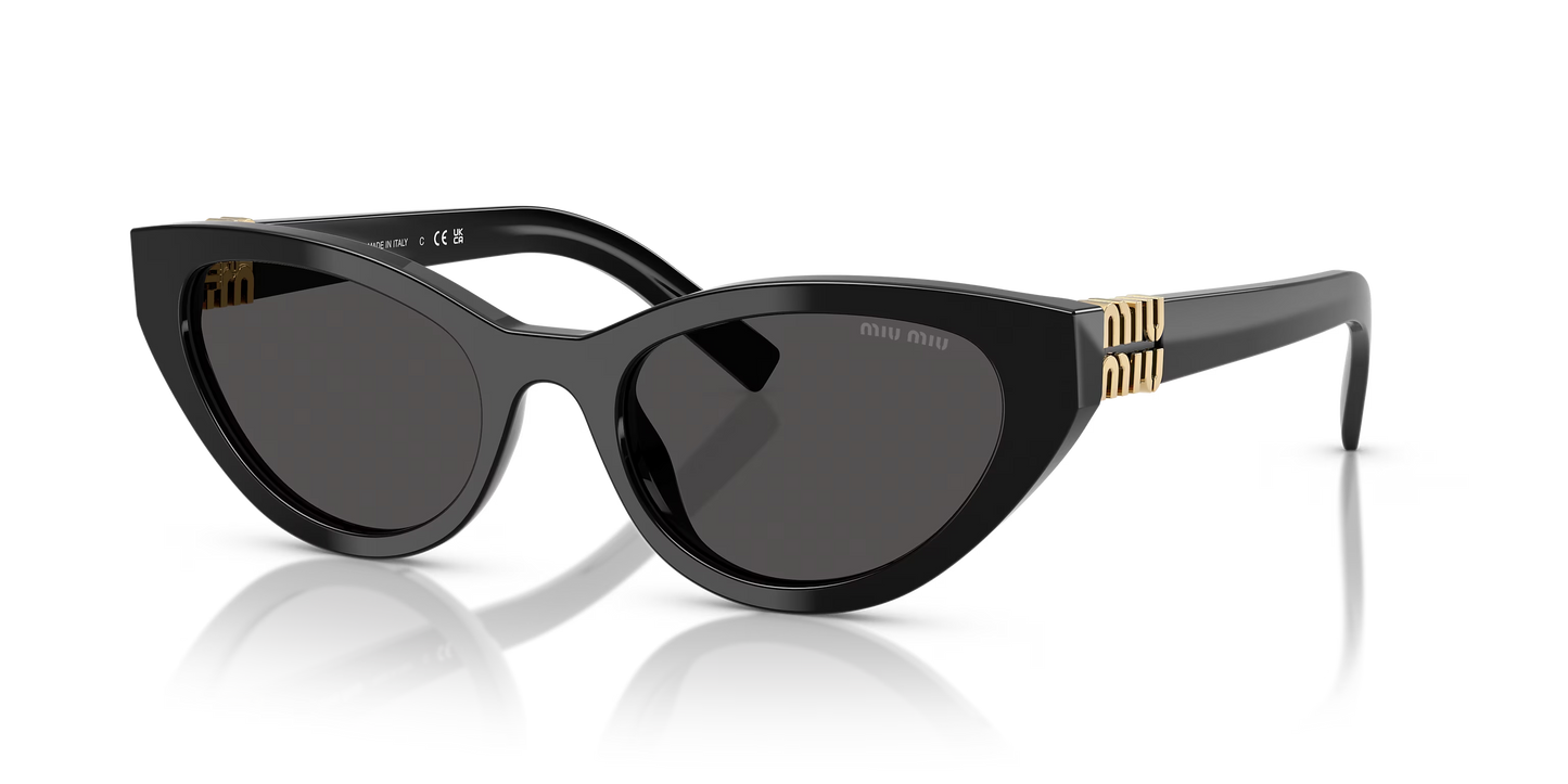 משקפי שמש מיו מיו שחור-אפור | MIU MIU MU A04S Black-Grey