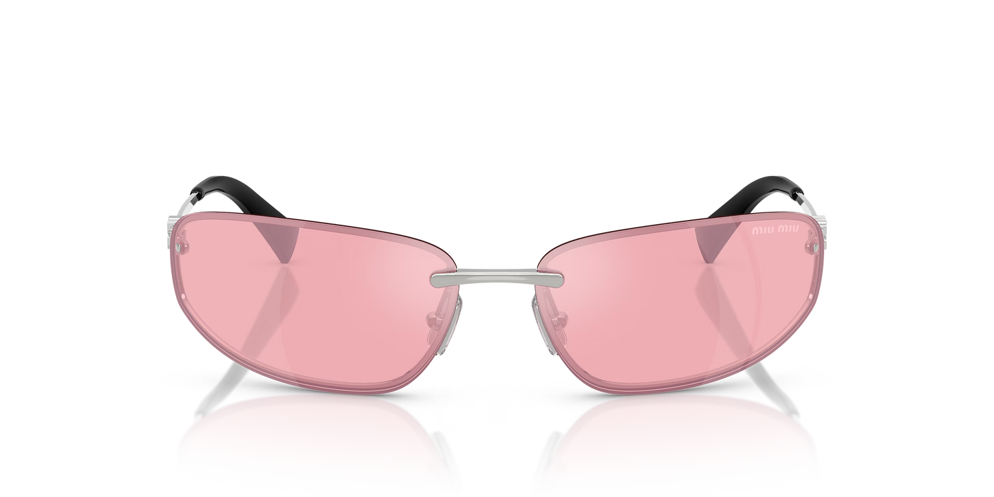 משקפי שמש מיו מיו כסף-ורוד | MIU MIU MU A50S Silver-Pink