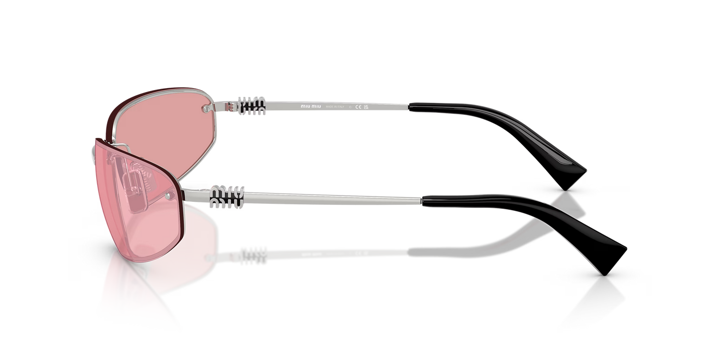 משקפי שמש מיו מיו כסף-ורוד | MIU MIU MU A50S Silver-Pink