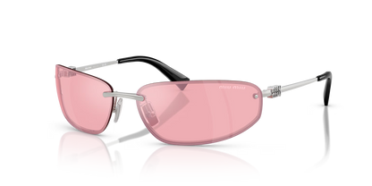 משקפי שמש מיו מיו כסף-ורוד | MIU MIU MU A50S Silver-Pink