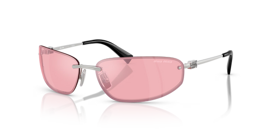 משקפי שמש מיו מיו כסף-ורוד | MIU MIU MU A50S Silver-Pink