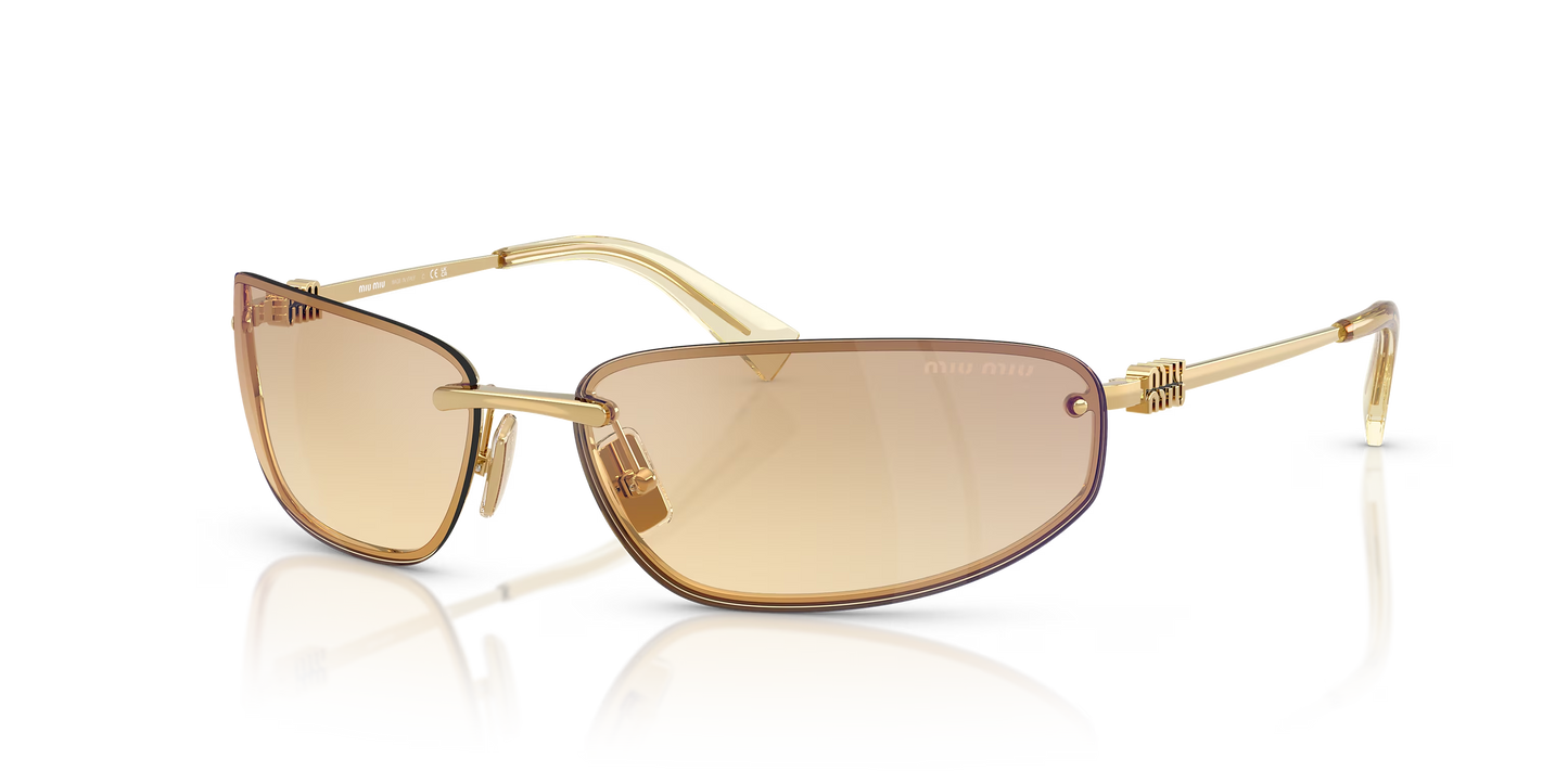 משקפי שמש מיו מיו זהב-צהוב | MIU MIU MU A50S Gold-Yellow