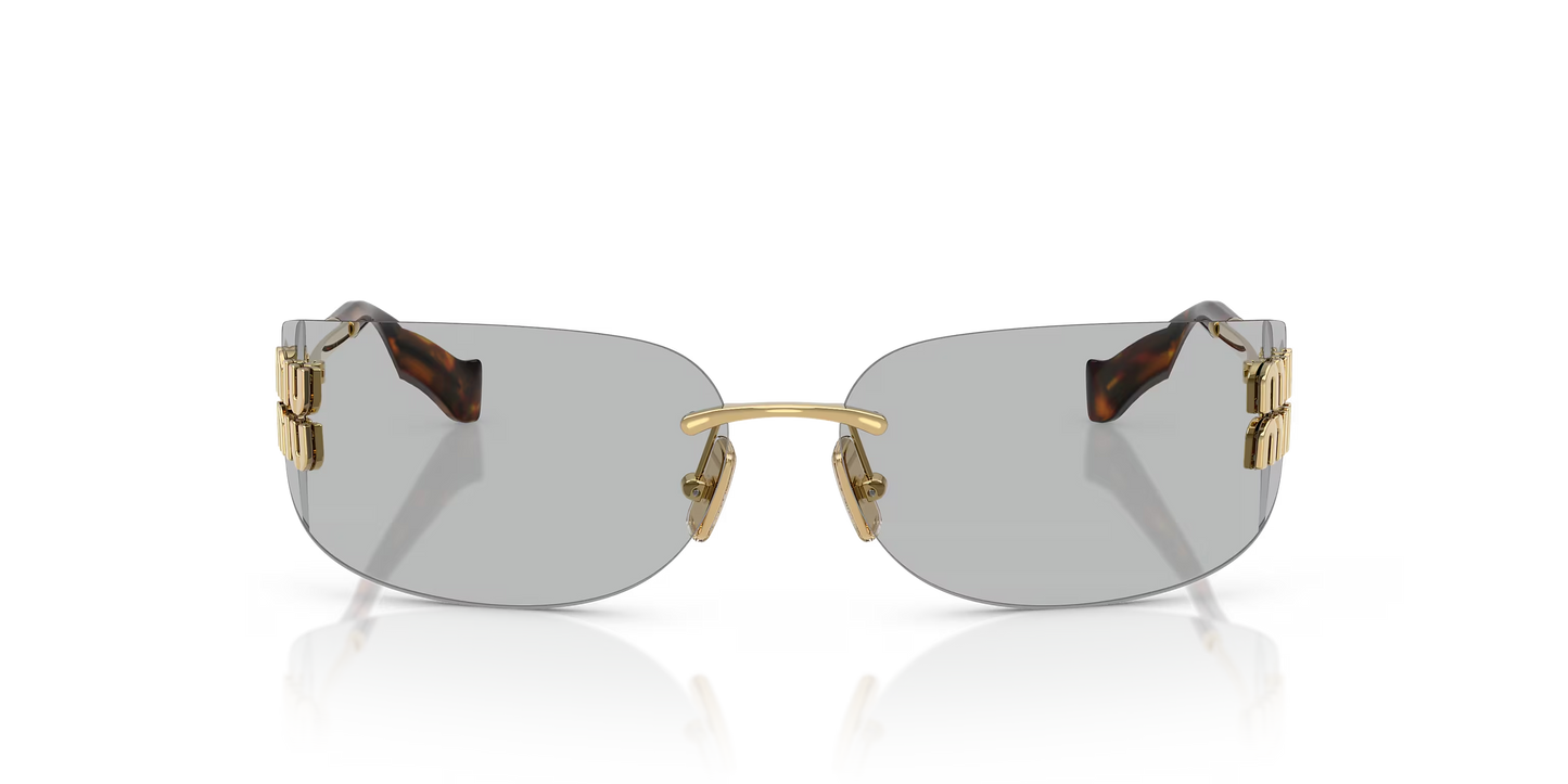 משקפי שמש מיו מיו זהב-אפור | MIU MIU MU A51S Gold-Grey