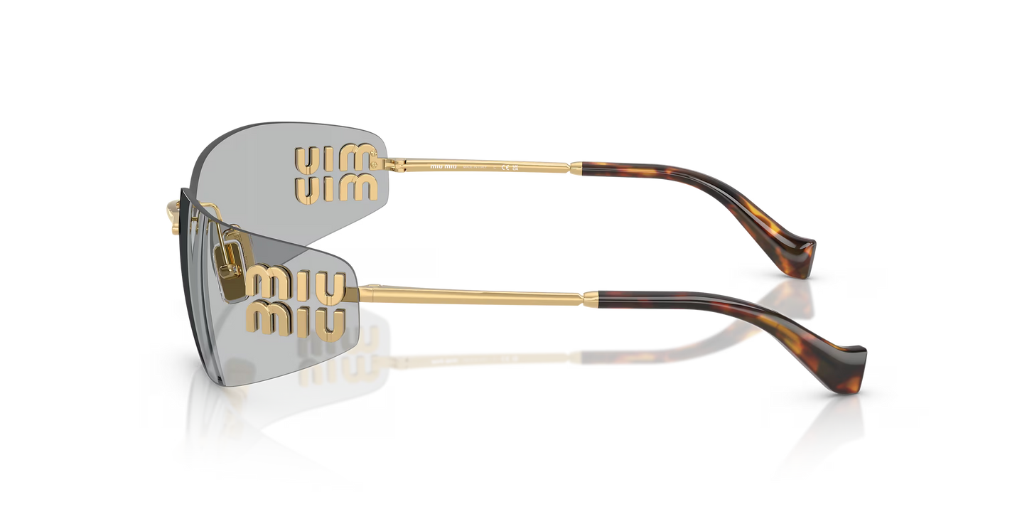 משקפי שמש מיו מיו זהב-אפור | MIU MIU MU A51S Gold-Grey