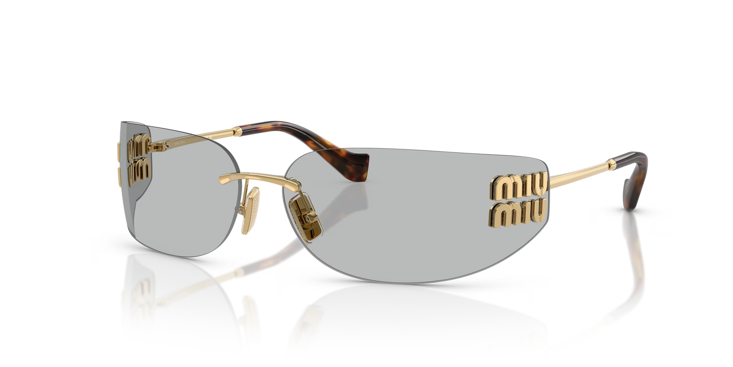 משקפי שמש מיו מיו זהב-אפור | MIU MIU MU A51S Gold-Grey