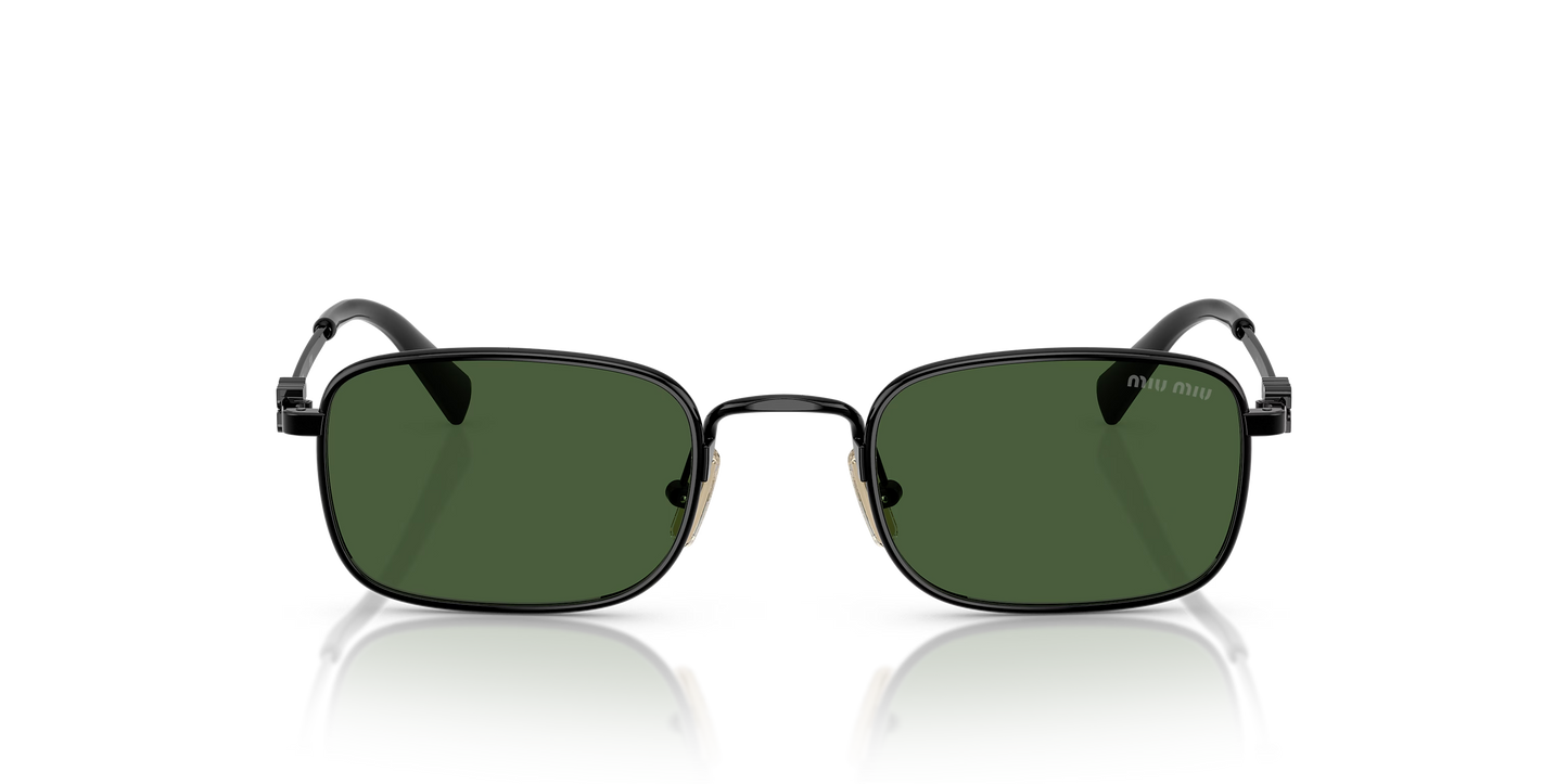 משקפי שמש מיו מיו שחור-ירוק | MIU MIU MU A53S Black-Green