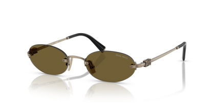משקפי שמש מיו מיו זהב-חום | MIU MIU MU A54S Gold-Brown