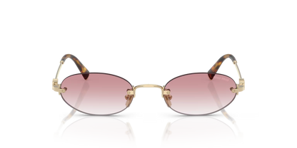 משקפי שמש מיו מיו זהב-ורוד | MIU MIU MU A54S Gold-Pink
