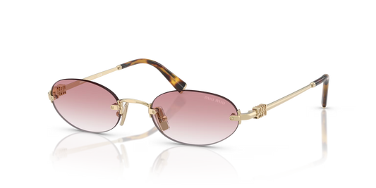משקפי שמש מיו מיו זהב-ורוד | MIU MIU MU A54S Gold-Pink