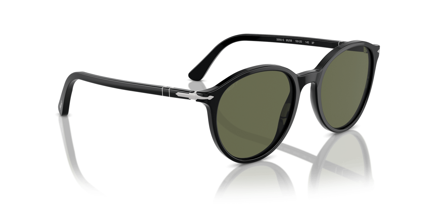משקפי שמש פרסול שחור-פולאר ירוק | PERSOL PO3350S Black-Polar Green