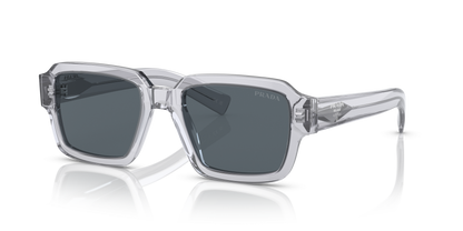 Prada PR 02ZS Transparent Grey-Blue Sunglasses