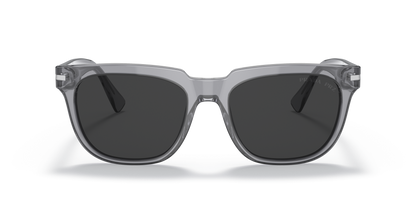 משקפי שמש פראדה שקוף אפור-קוטב שחור | Prada PR 04YS Transparent Grey-Polarized Black