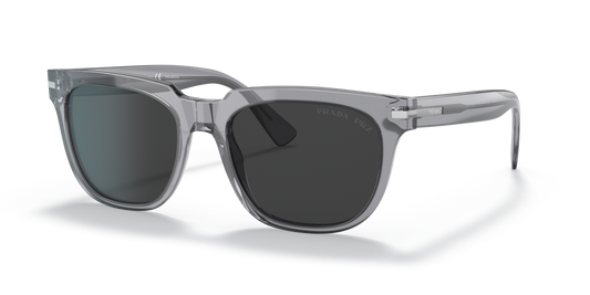 Prada PR 04YS Transparent Grey-Polarized Black Sunglasses