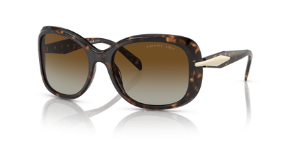 Prada Sunglasses Tortoise-Polar Brown Gradient | PRADA PR 04ZS Tortoise-Polar Brown Gradient