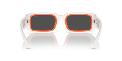 Prada Sunglasses Talc/Orange-Dark Grey | PRADA PR 06YS Talc/Orange-Dark Grey