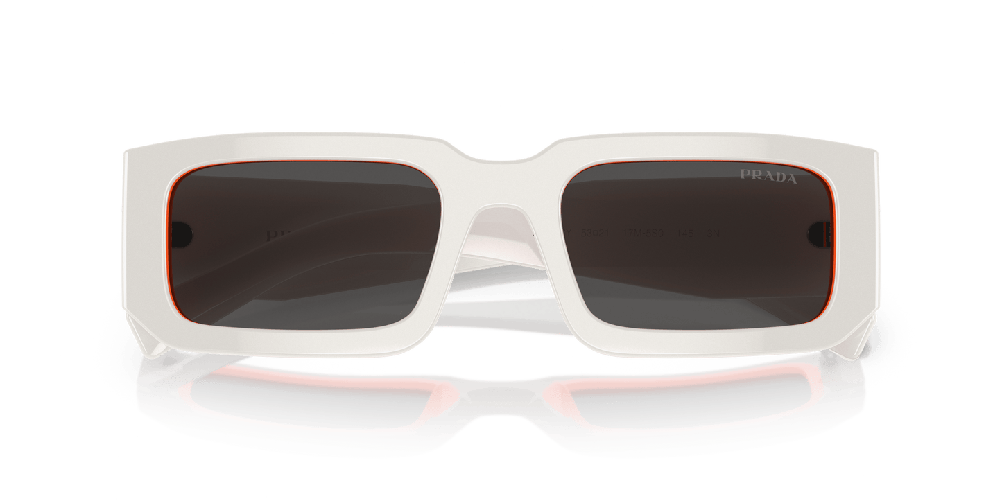 Prada Sunglasses Talc/Orange-Dark Grey | PRADA PR 06YS Talc/Orange-Dark Grey