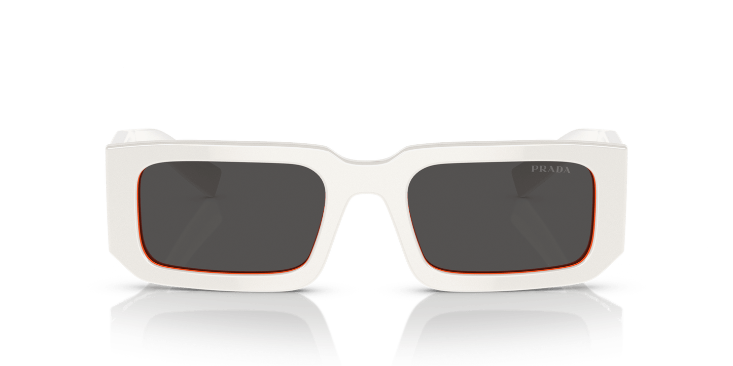 Prada Sunglasses Talc/Orange-Dark Grey | PRADA PR 06YS Talc/Orange-Dark Grey