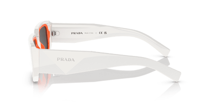 Prada Sunglasses Talc/Orange-Dark Grey | PRADA PR 06YS Talc/Orange-Dark Grey