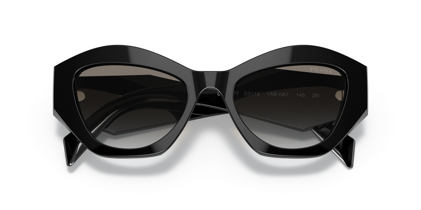 Prada Sunglasses Black-Grey Gradient | PRADA PR 07YS Black-Grey Gradient