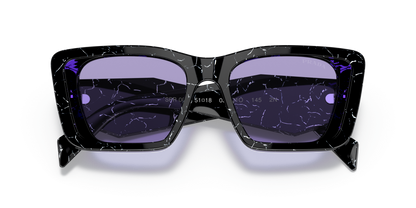 Prada Havana Sunglasses Black/White-Violet | PRADA PR 08YS Havana Black/White-Violet