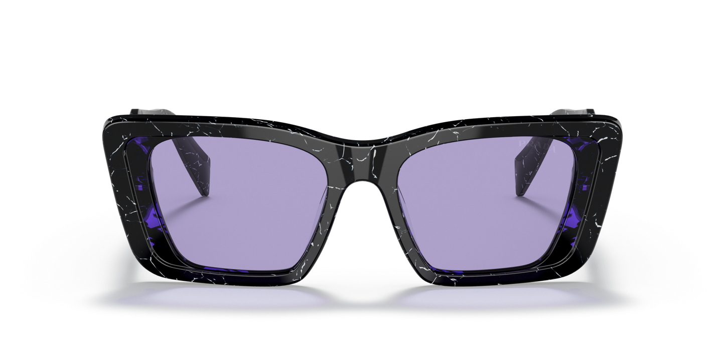 Prada Havana Sunglasses Black/White-Violet | PRADA PR 08YS Havana Black/White-Violet