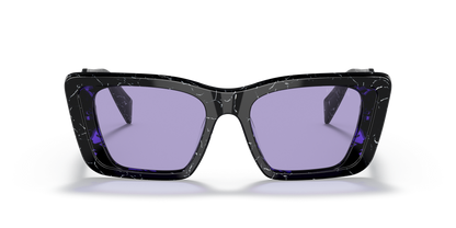 Prada Havana Sunglasses Black/White-Violet | PRADA PR 08YS Havana Black/White-Violet