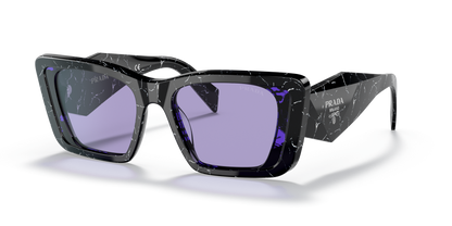 Prada Havana Sunglasses Black/White-Violet | PRADA PR 08YS Havana Black/White-Violet
