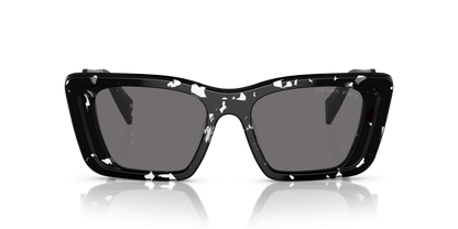 Prada Sunglasses Black Crystal Tortoise-Dark Grey Polarized | PRADA PR 08YS Black Crystal Tortoise-Dark Grey Polarized