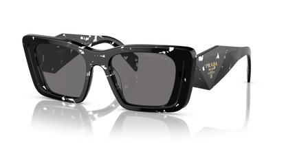 Prada Sunglasses Black Crystal Tortoise-Dark Grey Polarized | PRADA PR 08YS Black Crystal Tortoise-Dark Grey Polarized