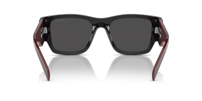 Prada PR 10ZS Black Etruscan Marble-Dark Grey Sunglasses