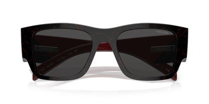 Prada PR 10ZS Black Etruscan Marble-Dark Grey Sunglasses
