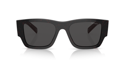 Prada PR 10ZS Black Etruscan Marble-Dark Grey Sunglasses