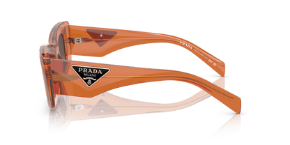 Prada Crystal Orange-Dark Grey Sunglasses | PRADA PR 13ZS Crystal Orange-Dark Grey