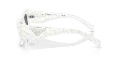 Prada Sunglasses Matte White Marble-Dark Grey | PRADA PR 13ZS Matte White Marble-Dark Grey