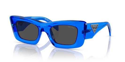 Prada Crystal Sunglasses Electric Blue-Dark Grey | PRADA PR 13ZS Crystal Electric Blue-Dark Grey