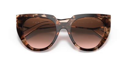 Prada Sunglasses Caramel Tortoise/Powder-Brown Gradient | PRADA PR 14WS Caramel Tortoise/Powder-Brown Gradient