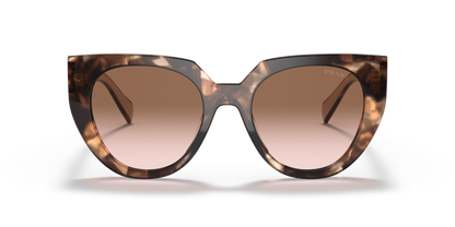Prada Sunglasses Caramel Tortoise/Powder-Brown Gradient | PRADA PR 14WS Caramel Tortoise/Powder-Brown Gradient