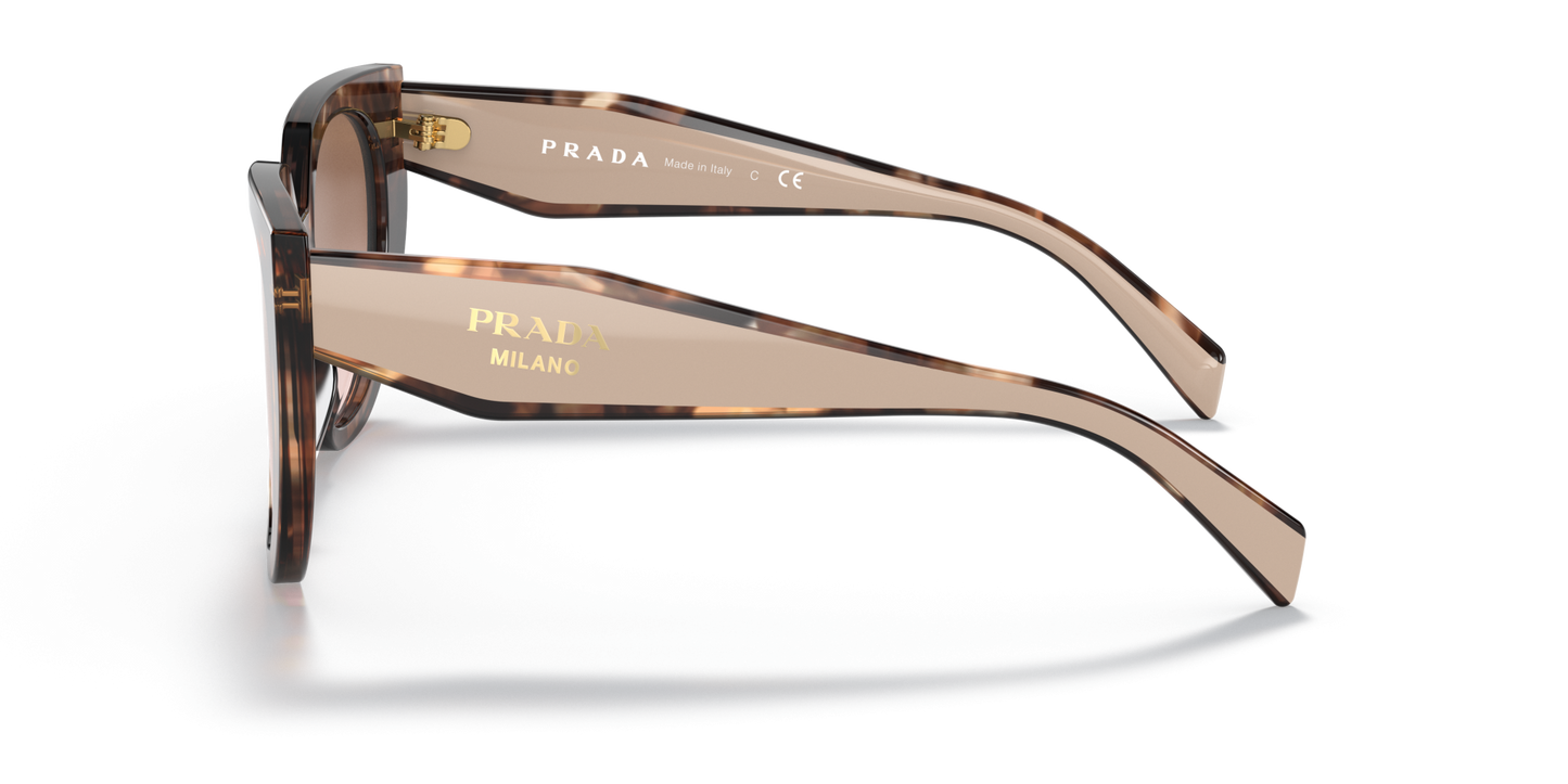 Prada Sunglasses Caramel Tortoise/Powder-Brown Gradient | PRADA PR 14WS Caramel Tortoise/Powder-Brown Gradient