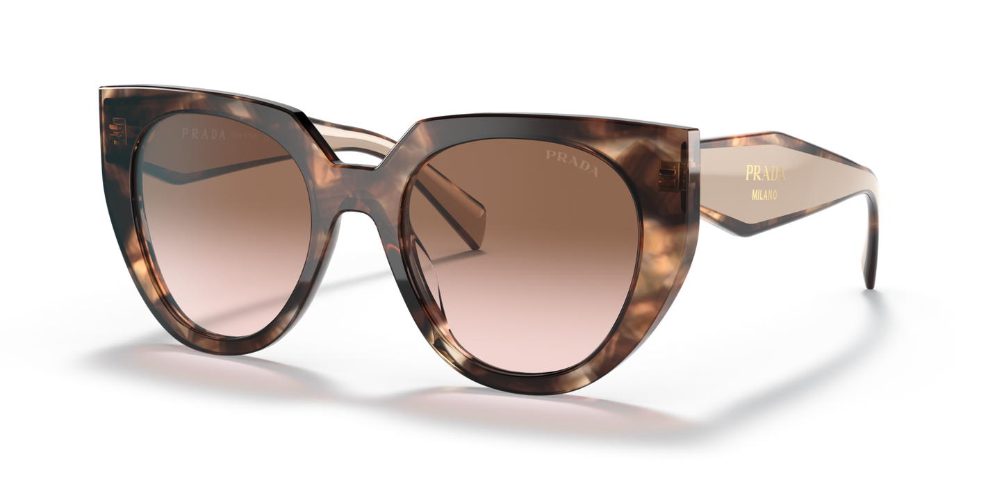 Prada Sunglasses Caramel Tortoise/Powder-Brown Gradient | PRADA PR 14WS Caramel Tortoise/Powder-Brown Gradient