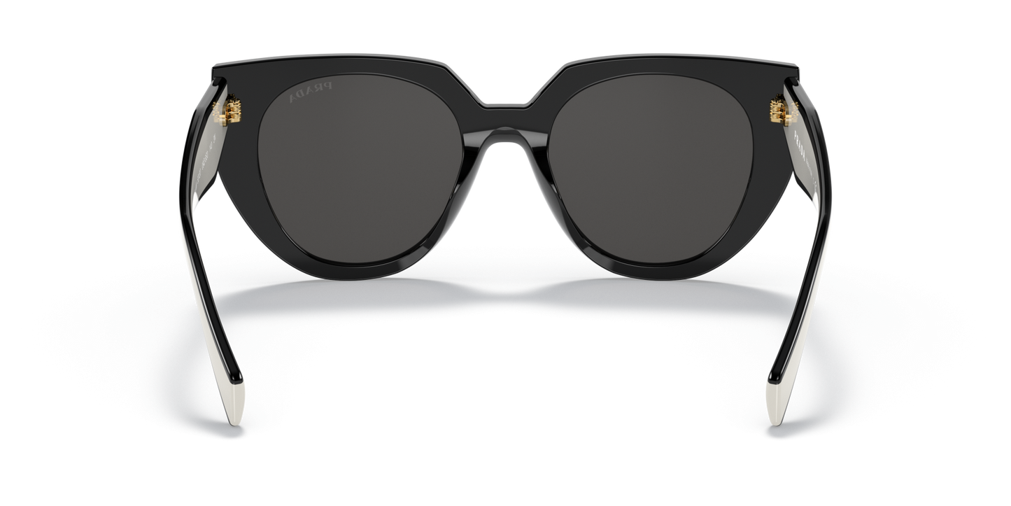 Prada Sunglasses Black/Talc-Dark Grey | PRADA PR 14WS Black/Talc-Dark Grey