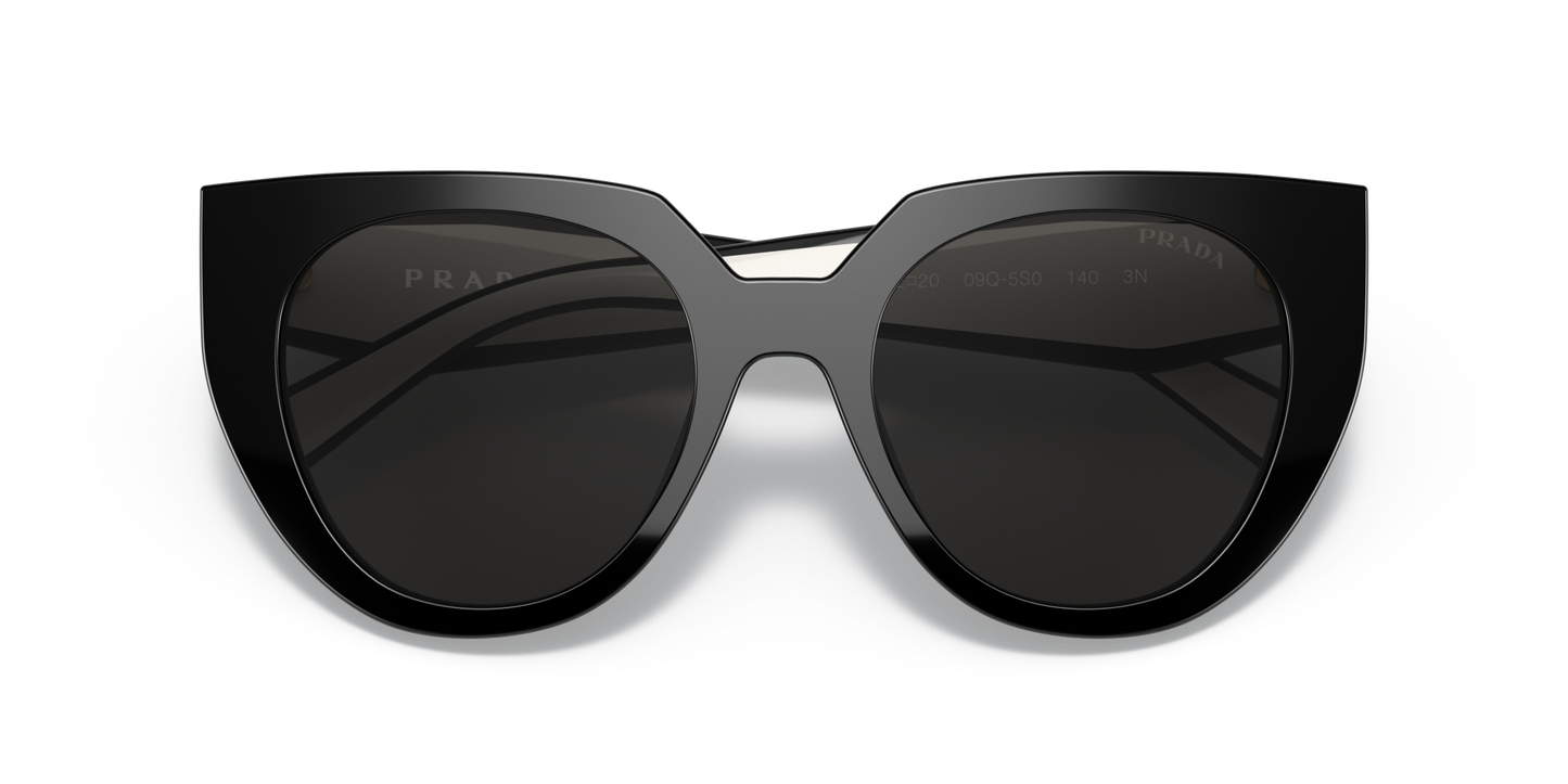 Prada Sunglasses Black/Talc-Dark Grey | PRADA PR 14WS Black/Talc-Dark Grey