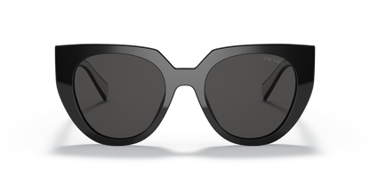 Prada Sunglasses Black/Talc-Dark Grey | PRADA PR 14WS Black/Talc-Dark Grey