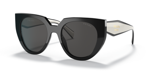 Prada Sunglasses Black/Talc-Dark Grey | PRADA PR 14WS Black/Talc-Dark Grey
