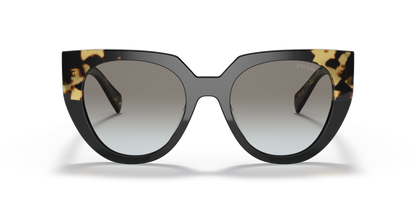 Prada Sunglasses Black/Tortoise-Grey Gradient | PRADA PR 14WS Black/Tortoise-Grey Gradient
