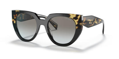 Prada Sunglasses Black/Tortoise-Grey Gradient | PRADA PR 14WS Black/Tortoise-Grey Gradient