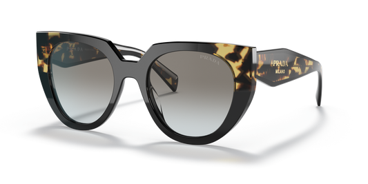Prada Sunglasses Black/Tortoise-Grey Gradient | PRADA PR 14WS Black/Tortoise-Grey Gradient