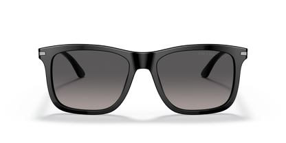 משקפי שמש של פראדה שחור-קוטב אפור שיפוע | Prada PR 18WS Black-Polarized Grey Gradient