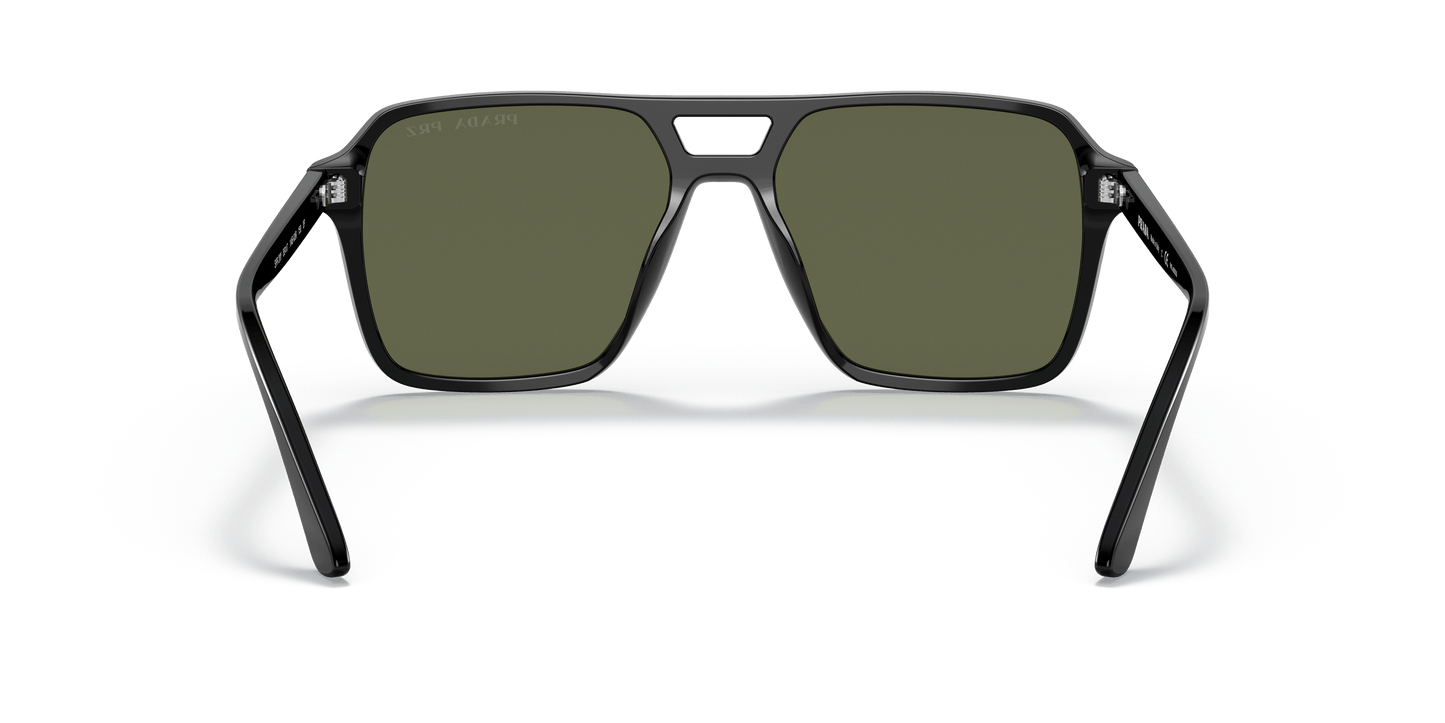 Prada Sunglasses Black-Green Polarized | Prada PR 20YS Black-Polarized Green