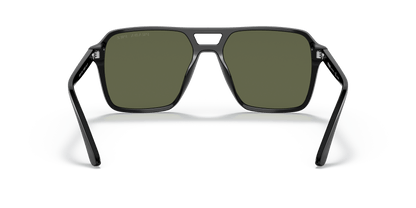 Prada Sunglasses Black-Green Polarized | Prada PR 20YS Black-Polarized Green